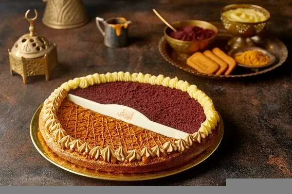 Basbousa with Lotus and Red Velvet - Amir El Domiaty