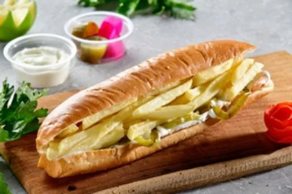 Fries with Garlic Dip - Anas Al Demashky