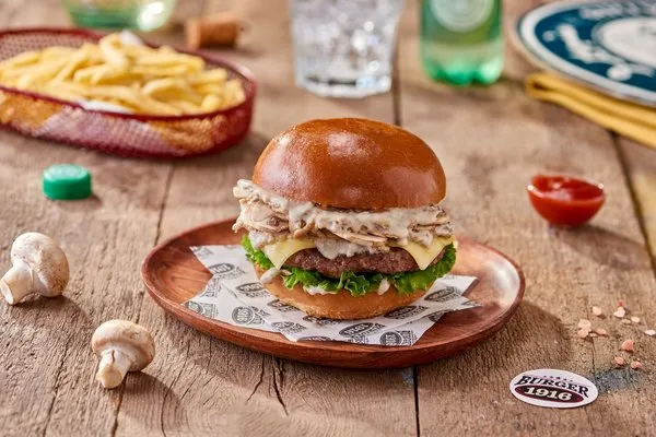 Mushroom & Swiss Burger - Burger 1916