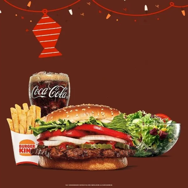 Single Beef Whopper Meal - Burger King