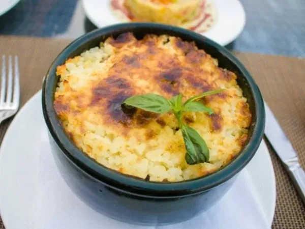 Baked Rice with Pigeons Livers Tajen - Casino El Hamam