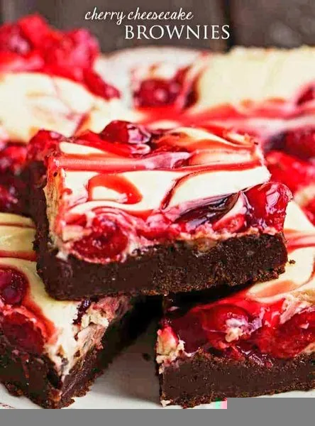 Brownies with Cream Cheese and Cherry - Cheesecake Company