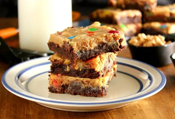 Brownies with Peanut Butter and M&M's - Cheesecake Company