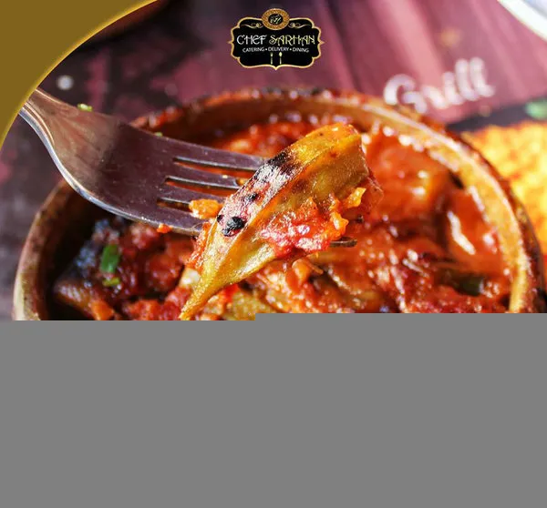 Okra with Meat Tagen - Chef Sarhan Restaurants