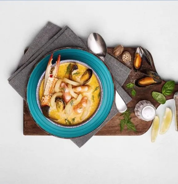 Cream of Seafood Soup - Cortigiano