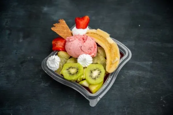 Fruits Jelly with Ice Cream - Elmalky
