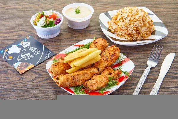 1/4 Charcoal Chicken Breasts Meal - Haty El Sheikh
