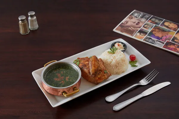 Chicken with Molokhya - Kababgy Studio Masr