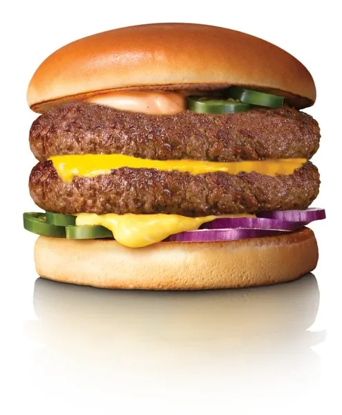 Double Grand Deluxe Spicy Cheddar Burger - Max Burgers
