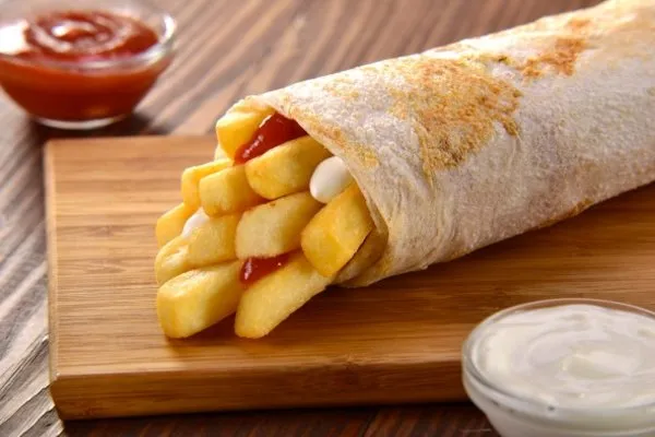 El Reem Fries Sandwich - Shawerma El Reem
