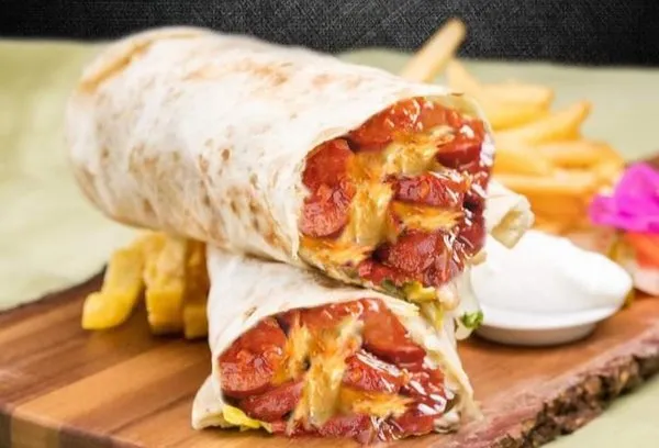 Saj Sausage with Mozzarella Cheese - Shawerma El Reem
