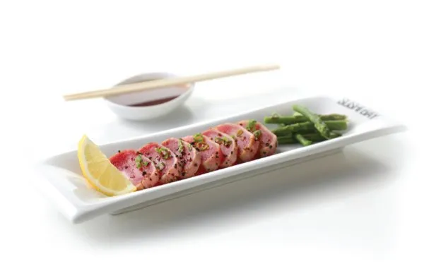 Seared Tuna with Asparagus - Sushi Bay