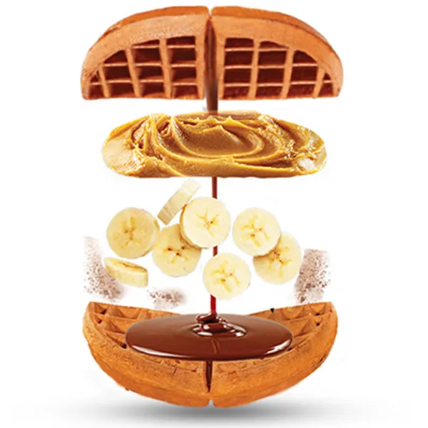 Banana Peanut Butter Waffle - Wafflicious