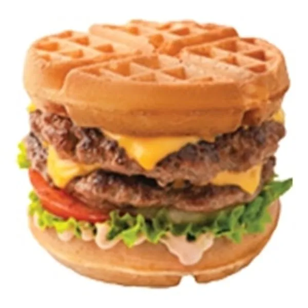 Double Cheese Wurger - Wafflicious