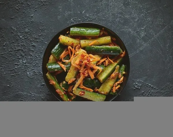 Korean Cucumber Salad - Wok and Walk