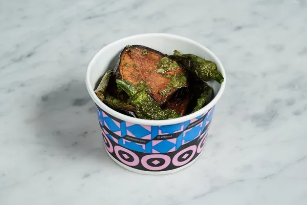 Fried Eggplant and Peppers - Zooba